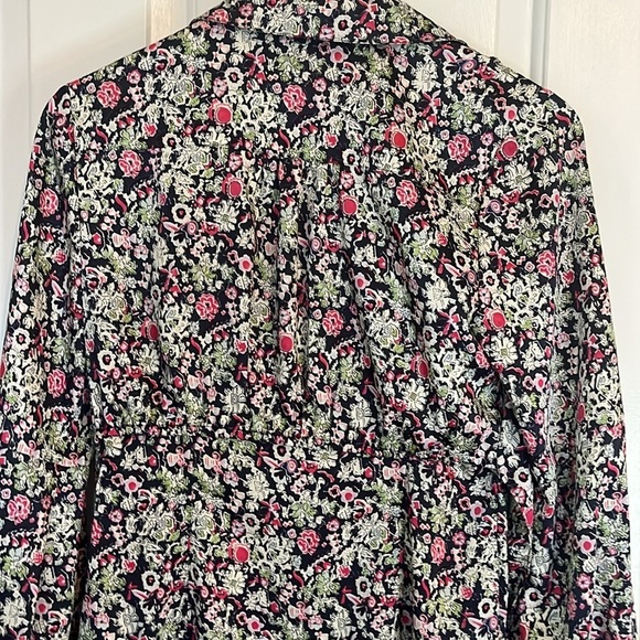 Cinq à Sept | Quin Floral Layered Overlay Feminine Flowy Midi Dress Size 4 - Picture 9 of 13